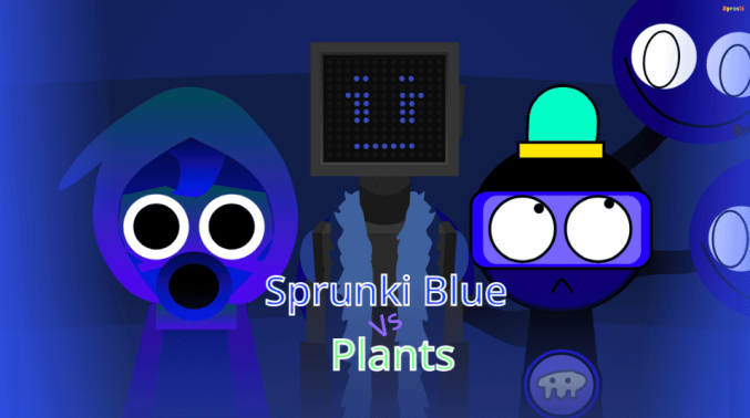 Plants vs Sprunki Blue Plants vs Sprunki Blue