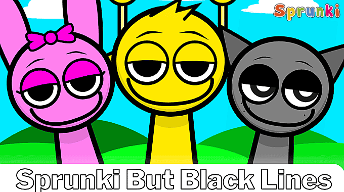 Sprunki But Black Lines Mod Sprunki But Black Lines Mod