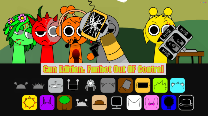Sprunki Gun Edition- Funbot out of Control Sprunki Gun Edition- Funbot out of Control
