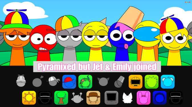 Sprunki Pyramixed but Jet & Emily joined Sprunki Pyramixed but Jet & Emily joined